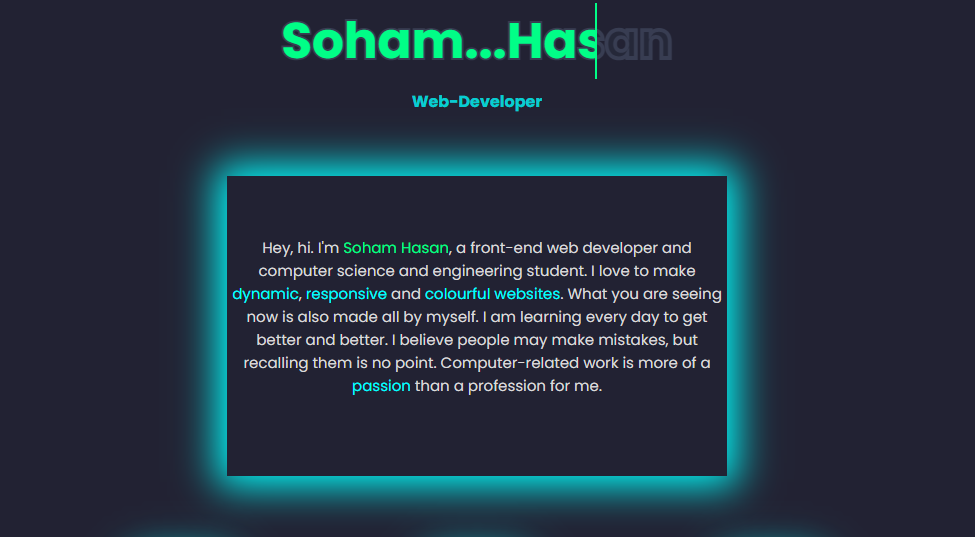 Screenshot of Website 6 with a dark and elegant design